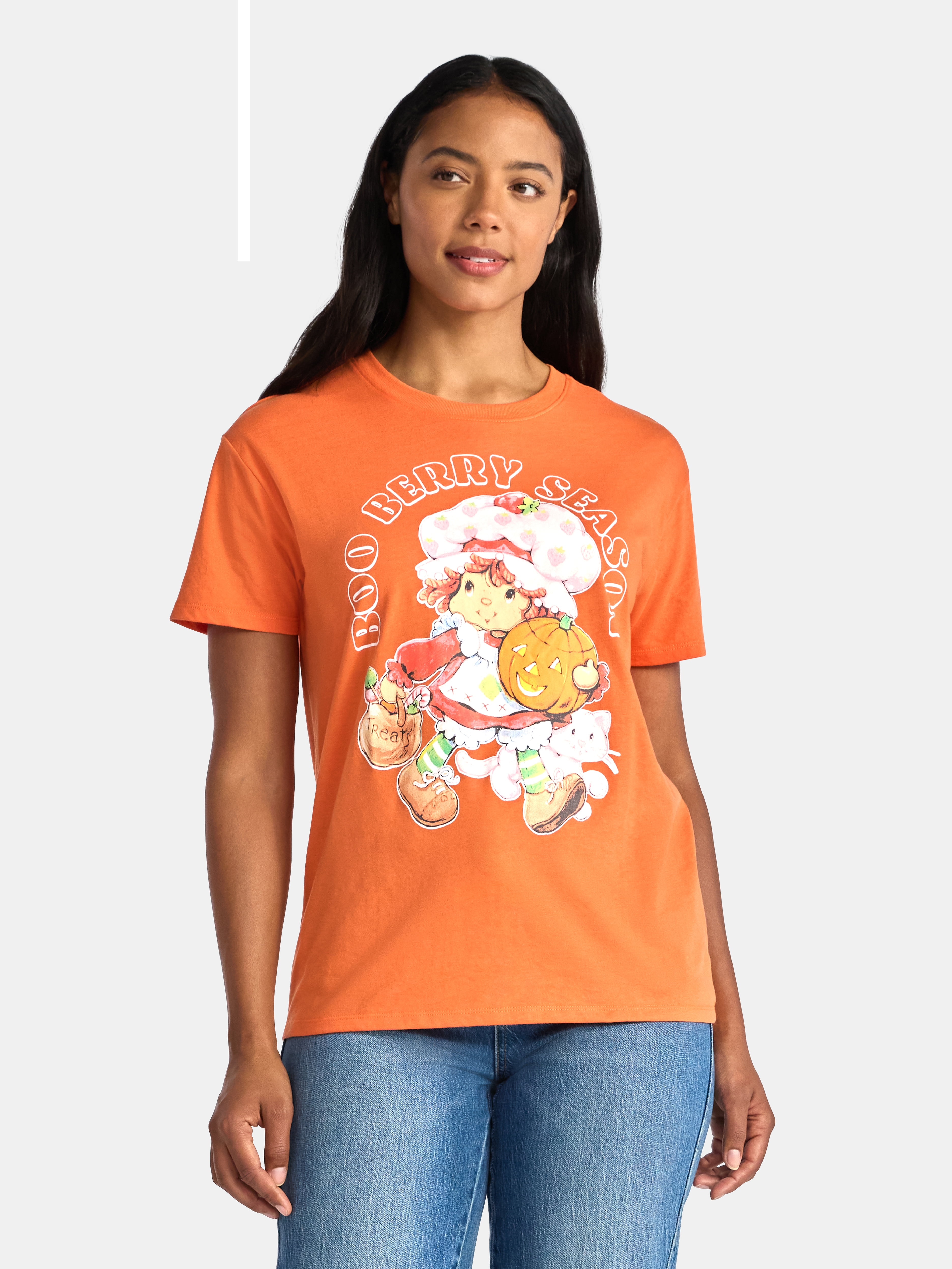 Betty Boop Women's Graphic Print Washed Tee with Short Sleeves