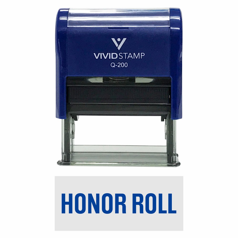 Honor Roll SelfInking Office Rubber Stamp (Blue) Medium Walmart