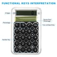 thumbnail image 3 of Uxcell Desktop Calculator, 2 Pack 8 Digit Mini Pocket Portable Desk Calculator Standard Function Style 1, Black, 3 of 5