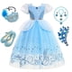 thumbnail image 2 of Disfraz de princesa Cenicienta de Disney para niñas, vestido de fiesta educativo para niños, vestido de Carnaval para niños, Reina Elsa Anna zhangyuxiang unisex, 2 of 2