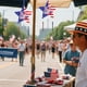 thumbnail image 4 of Independence Day Star Wind Chime Pendant Decoration Pendant US Day Party, 4 of 6
