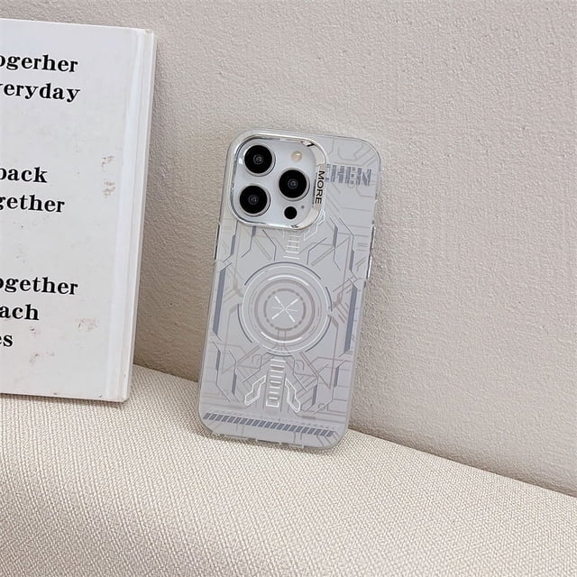 Placa de circuito creativo para funda de teléfono Apple 15 iPhone13 color plata 14Promax funda rígida 12 tecnología sentido masculino