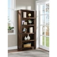 thumbnail image 3 of Baton Rouge 72" Bookcase in Brushed Walnut Finish in Engineered Wood, 3 of 9