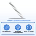 thumbnail image 4 of 20Pcs 3-1/8" x 5/16" (LxD) Weld on Barrel Hinge for Metal Gate, Silver, 4 of 6