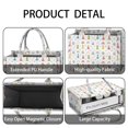 thumbnail image 4 of Large Capacity Tote Bag,Colorful Princess Castle Pattern Handbag Fashion Luxury Tote Bag,15.7"x13"x 5.1" Inches,Laptop Compatible, 4 of 6