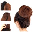 thumbnail image 2 of Juego de 3 piezas marrón para mujer, cojín para moños, manta, formador de donas, nudo de almohada, anillo para polvo, moño, rodillo para el cabello, accesorios para el cabello., 2 of 5