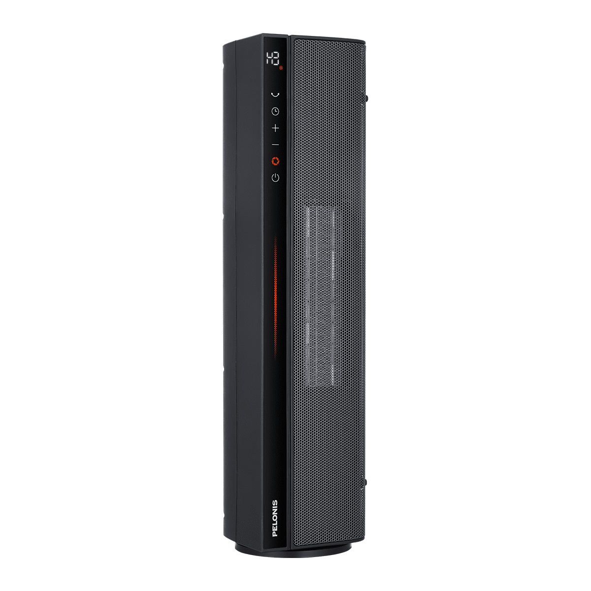 Pelonis 1500W Vertical and Horizontal Ceramic Tower Space Heater with Electric Remote Control, Black