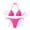 Hot Pink, variant on Staron Women's High Waisted Bikini Set Adjustable Drawstring Push Up Swimsuit Two Piece Beach Vacation Casual, Blue M