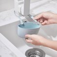 thumbnail image 5 of Reheyre Space-Saving Hanging Design Sink Sponge Storage, Bottom Hollow-Out Kitchen Sink Sponge Drain Basket for Home, 5 of 8