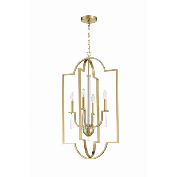 58234-SB Craftmade Lighting Fortuna - 4 Light Foyer In Traditional Style-33.75 Inches Tall and 19 Inches Wide