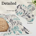 thumbnail image 2 of Aqua Grey Botanical Pillow Covers, Linen Long Throw Pillow Case, Rustic Country Spring Floral Summer Leafv Holiday Pillow Protector Decorative Cushion Cover for Living Room/Bedroom 20" x 36", 2 of 8