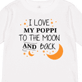 thumbnail image 4 of Inktastic I Love My Poppi to the Moon and Back Boys or Girls Long Sleeve Toddler T-Shirt, 4 of 5