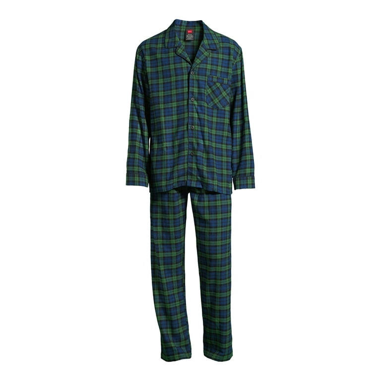 Hanes Men’s Ultrasoft Breathable Cotton Modal Stretch Knit Pajama Set,  2-Piece, Sizes S-5XL