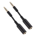 thumbnail image 4 of MIANGASTORE 2PCS 3.5mm Stereo Audio Male to Female Extension Cables Earphone Extension Lines for Phone Tablet Media Player, 4 of 8
