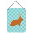 thumbnail image 1 of Carolines Treasures BB8143DS1216 Rex Rabbit Blue Check Wall or Door Hanging Prints, 1 of 1