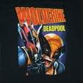 thumbnail image 4 of Marvel Deadpool & Wolverine T-Shirt Men's Crossed Swords Jumbo Design Adult Short Sleeve Tee, 4 of 4
