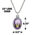 thumbnail image 4 of Powerpuff Girls Mojo Jojo Head Antiqued Oval Charm Pendant with Chain, 4 of 5