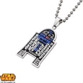 thumbnail image 2 of Disney Stainless Steel R2D2 Etched Wordings Pendant, 22, 2 of 3