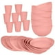 thumbnail image 1 of XmhyTop-A Juego de 24 platos llanos, Vajilla para comidas familiares, vajilla de cocina de paja de trigo, para 8 personas, color rosa, 1 of 5