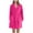 Hot Pink3, variant on Womens Robe Casual Pockets Soft Long Sleeve Belt Solid Color Bathrobe Loose Spa Hotel Robes For Pregnancy Maternity Comfortable Loungewear Halloween