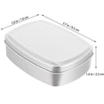 thumbnail image 4 of Miangastore 2 Pcs 150ml Boîte Cosmétique en Aluminium Boîte Carrée Vide avec Couvercle, 4 of 8