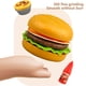thumbnail image 5 of Fiudx Ofertas flash Artículos en oferta Juego de juguete casero para niños, juego de hamburguesas de simulación, juego de comida rápida para desayuno, juego de cocina, juguete, regalo para niños, 5 of 6