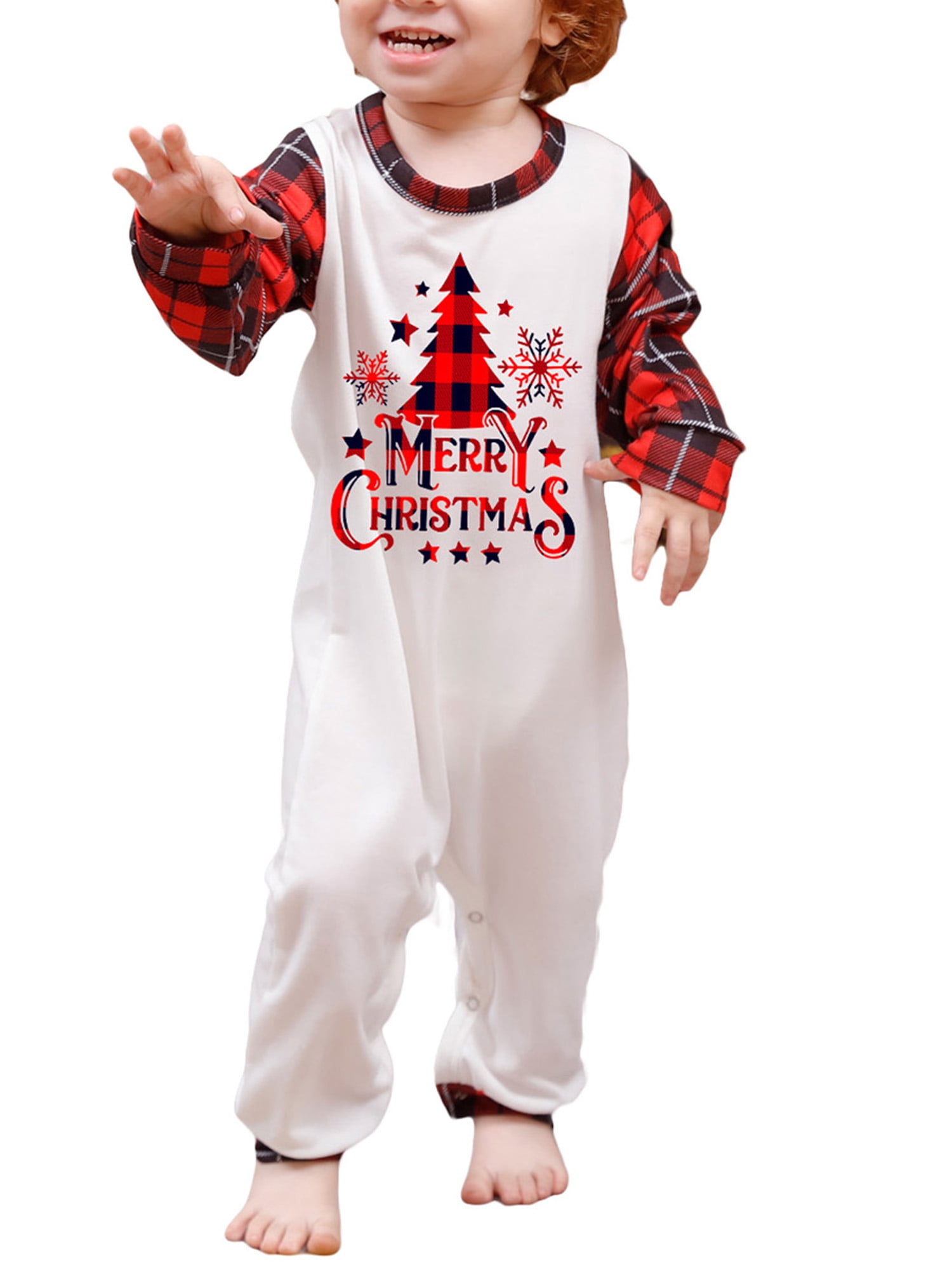 Family Pajamas Matching Sets, Cute Christmas Printed 2 Piece Sleepwear, Holiday PJs Jammies for Couples/Women/Men