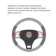 thumbnail image 5 of Funda para volante YHONGJT, piel de microfibra suave, 38 cm, 5 of 8