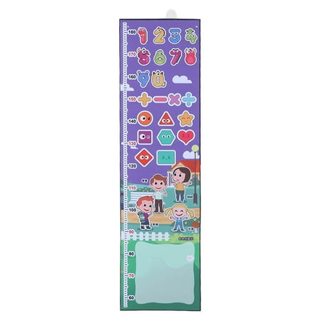 Kids Growth Chart Ruler, Cartoon Patterns Adhering Paper Soft Fabric ...