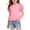 Pink, variant on Amidoa Girls T Shirt Puff Sleeve- Casual Fashion Short Sleeve Cute Kids Summer Tops Tees Blue Size 5
