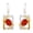 Gold, variant on Carnelian Gemstone Earring
