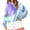 Blue_1, variant on Bovemsi Sweatshirt for Women Women's Hooded With Gradient Print Fashion Sportswear Long Sleeved Pullover Top Comfort Hoodie