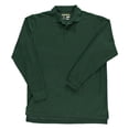 thumbnail image 2 of Adult Unisex L/S Pique Polo (Adult Sizes S - 3XL), 2 of 2