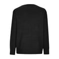 thumbnail image 4 of Lovskoo Cardigan Sweaters for Women Open Front Trendy Solid Color Long Sleeve Shirts Oversized Winter Outerwear Tops Black, 4 of 6