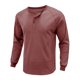 thumbnail image 5 of Blusa para hombre Henley Camisetas Manga larga Verano Tops Hombres Jersey acanalado Ropa diaria Camiseta básica, 5 of 5