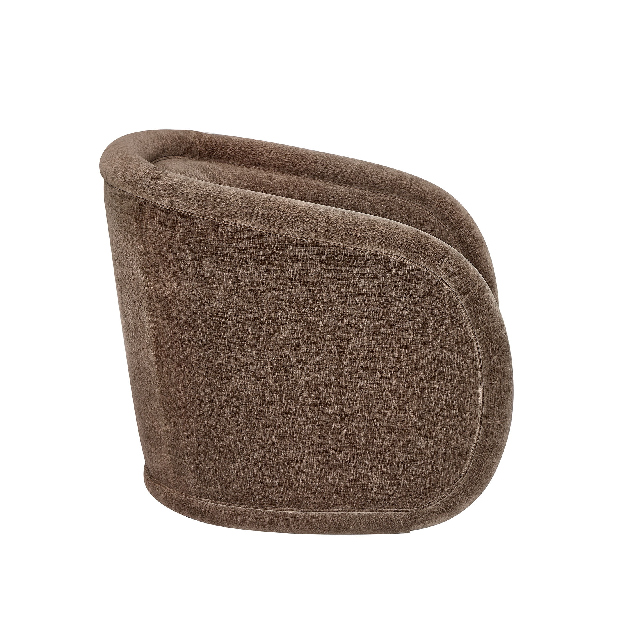 Better Homes & Gardens Sienna Modern Swivel Chair, Coffee Velvet Fabric