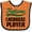 Orange and Black, variant on Inktastic Future Lacrosse Player Boys Baby Bib