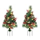 thumbnail image 1 of Solar Christmas Tree Garden Stake Lights Outdoor Christmas Tree Lighted Yard Decorations, 1 of 5