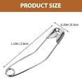 200pcs Safety Pins Stainless Steel Curved Pins Durable Curved Safety