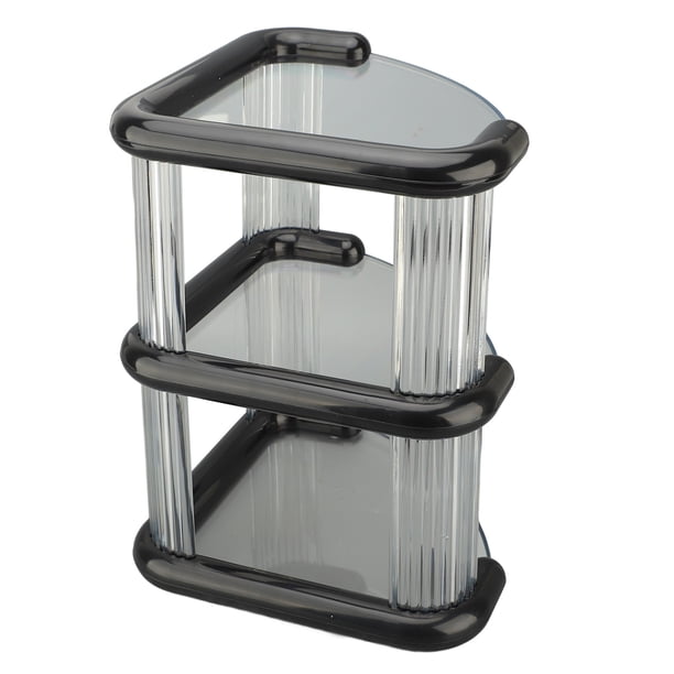 Soporte de Esquina de Escritorio, Organizador de 3 Niveles de Gran Capacidad, Estante Multiusos Simple Y Elegante, Organizador de Almacenamiento de Esquina para Baña, Cocina,