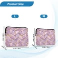 thumbnail image 4 of FORMRS 13-13.3 inch Laptop Sleeve Case Soft Carrying Quilted Computer Bag Cover, Pastel Pink Marble Pattern, 4 of 7
