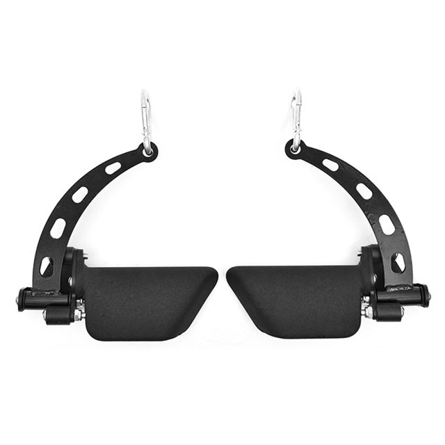 Black Stainless Steel Rotatable Chest-Clamping Handle - Versatile Gym Accessory for Arm, Shoulder, Chest & Back Workouts - Durable Exercise Grip with Multiple Type Options (Lengths 8.7-36.2 in,
