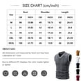 thumbnail image 2 of Domuza Sweater Vest for Men Vintage Casual V Neck Sleeveless Regular Fit Knitt Sweaters Fall Winter Thermal Trendy Soft Comfy Pullover Tops White 3XL, 2 of 4