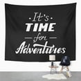 thumbnail image 2 of UFAEZU Vacation It's Time for Adventures Life Inspirational Sayings Lettering Motivational Wall Art Hanging Tapestry Home Decor for Living Room Bedroom Dorm 60x80 inch, 2 of 2