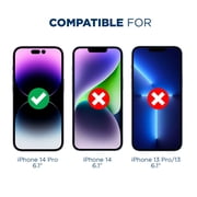 Tech Armor HD Clear Camera Lens Protector and Ballistic Glass Screen Protector Designed For iPhone 14 Pro 6.1 Inch 3 Pack Tempered Glass 2022 with Camera Lens