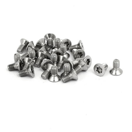 

Unique BargainsM2.5x5mm 304 Stainless Steel Flat Head Torx Machine Screws Fastener 30pcs