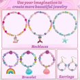 thumbnail image 2 of 773 Pcs Mermaid Charm DIY Bead Set for Kids Girls with Pearl Starfish Shell with Mermaid Beads for Making Bracelets Necklaces, 2 of 5