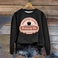 thumbnail image 2 of WEAIXIMIUNG Sweat-Shirt Court Grande Taille pour Femmes Pull Décontracté Col Rond Manches Longues, 2 of 4