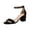 Black, variant on Women’S Velvet T-Bar Mary Jane Heels, Closed Round Toe Buckle Fastening Chunky Block Heel Dress Pumps, Elegant Low Heel Wedding Party Formal Shoes, 1 Pair, Sizes 35 Through 46