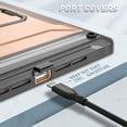 thumbnail image 4 of TECH CIRCLE Rugged Case for (2021/2020/2019) Apple iPad 10.2-inch (9th/8th/7th Generation) Tablets - Shockproof Kickstand Case with Screen Protector (Gold), 4 of 7